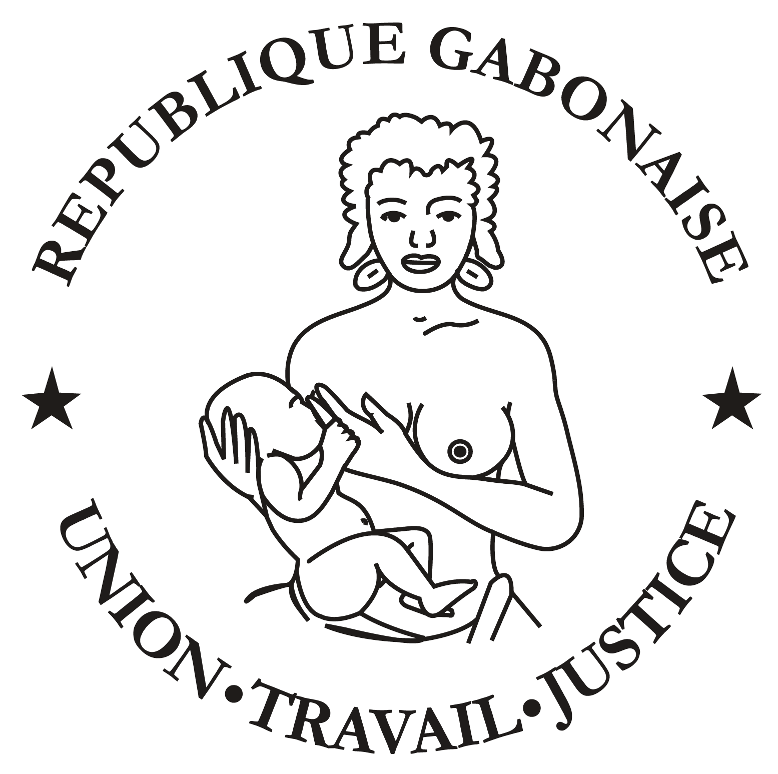 sceau de la république gabonaise